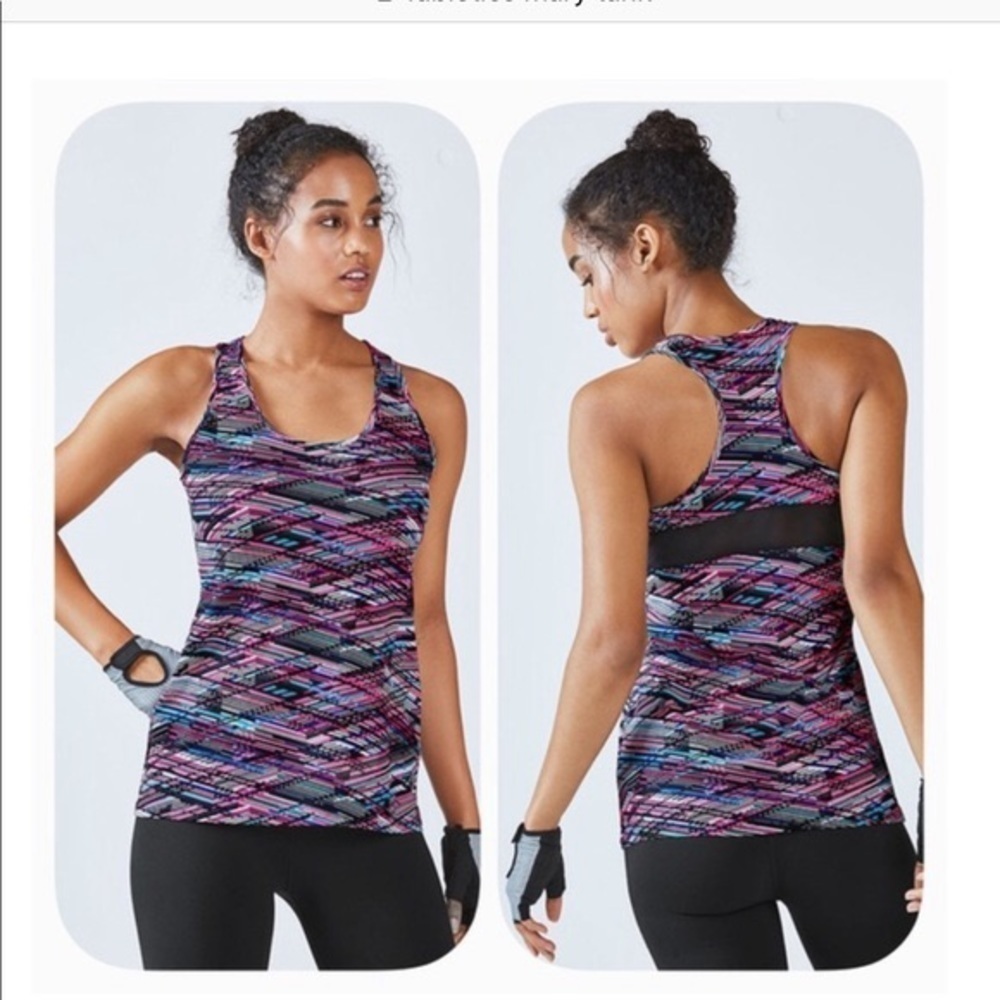 Fabletics Mary backdraft tank pink black backdraft